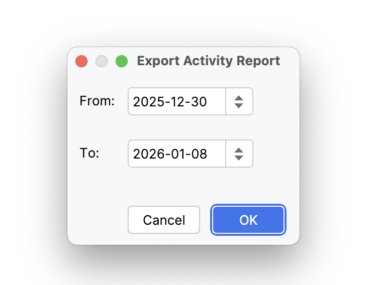 CodeClocker CSV Export