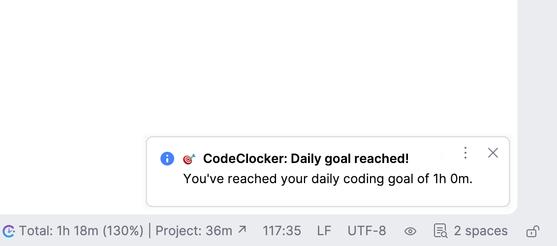 Daily Goal Notification