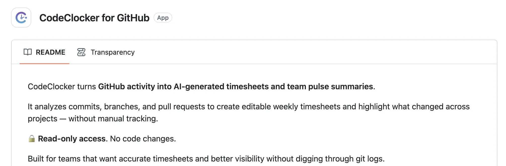 CodeClocker GitHub App setup
